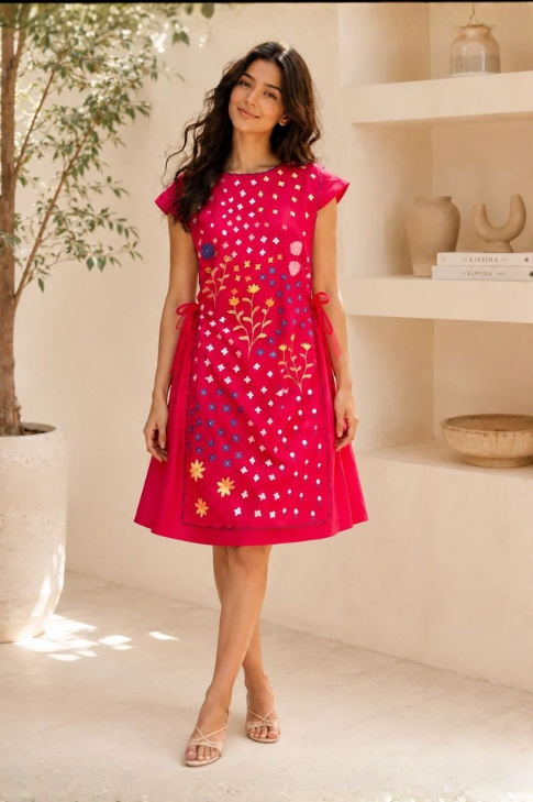 PINK BIB DRESS