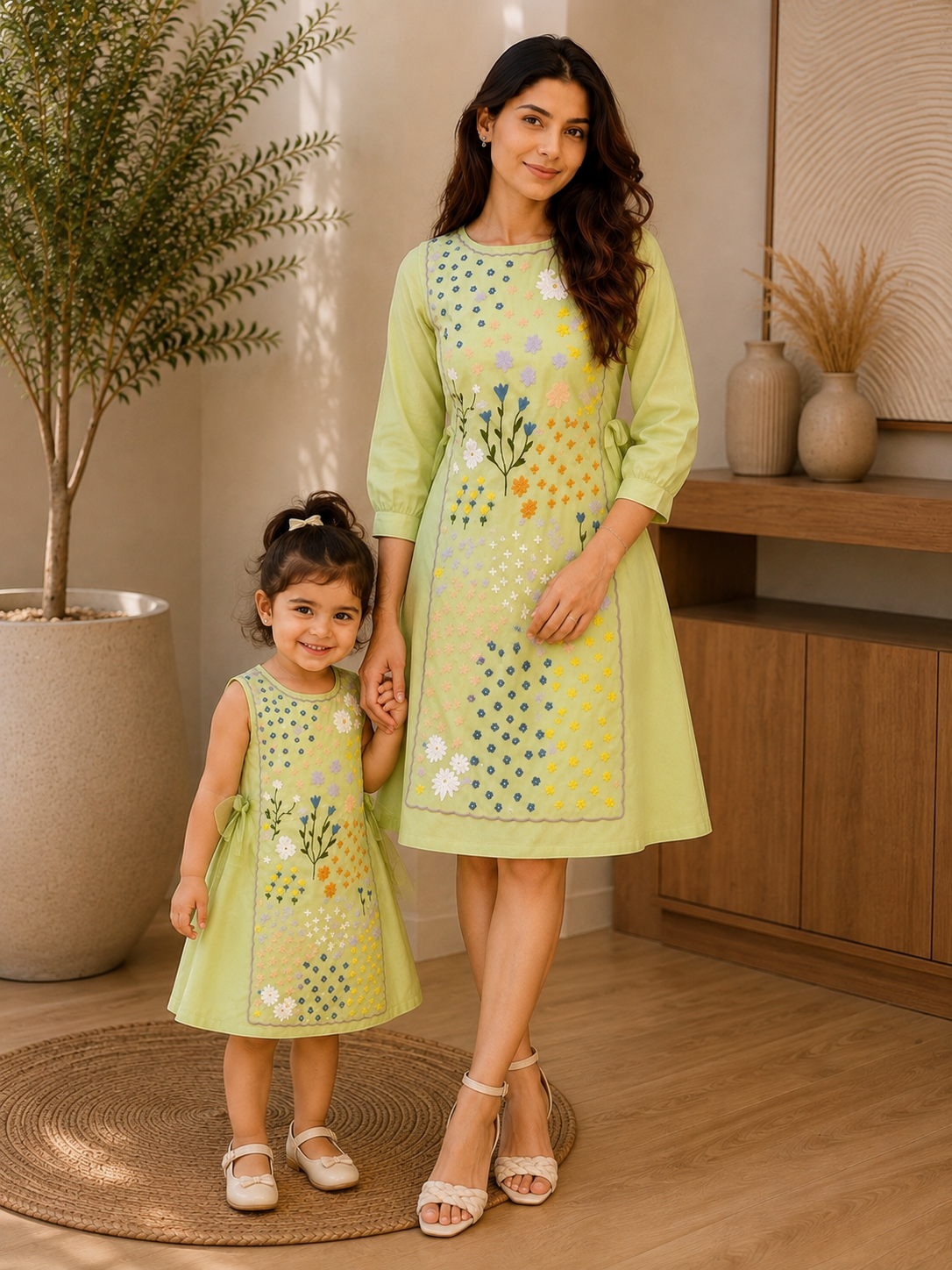 FLORA FRAME DRESS TWINNING