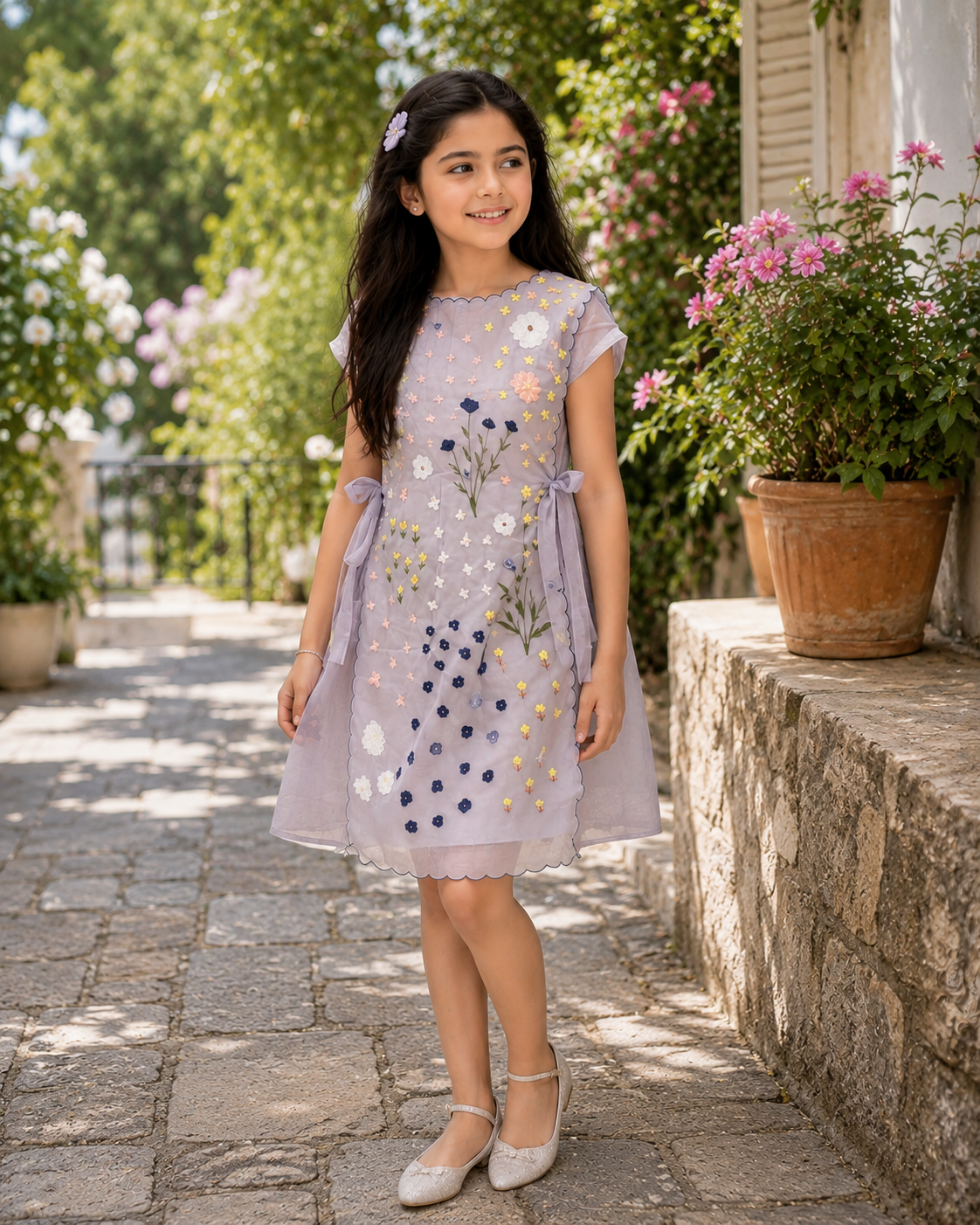 MINI GREY BIB DRESS