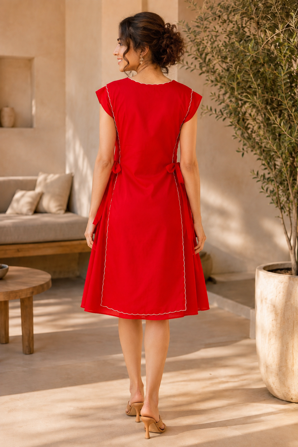 RED REVERIE DRESS