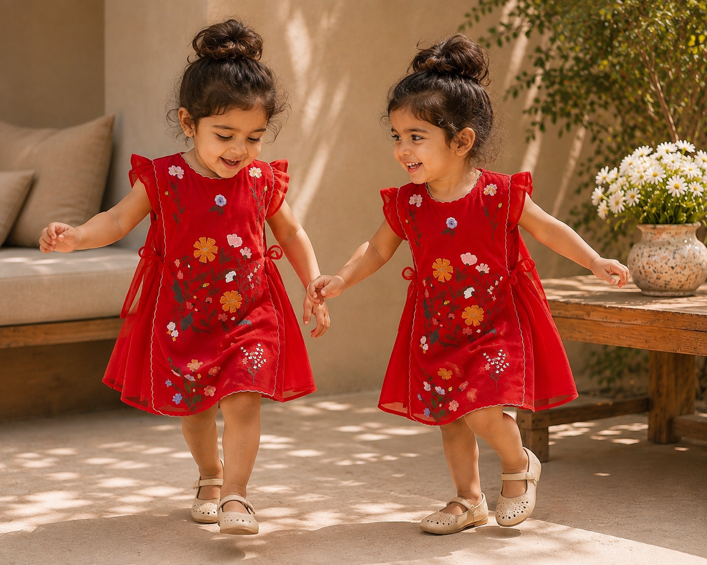 MINI RED REVERIE DRESS