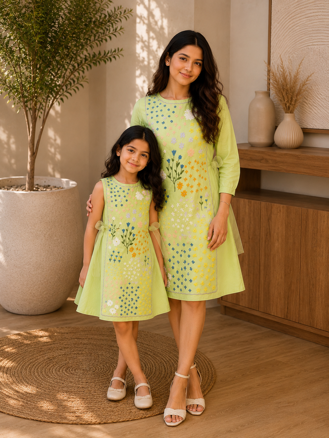 FLORA FRAME DRESS TWINNING