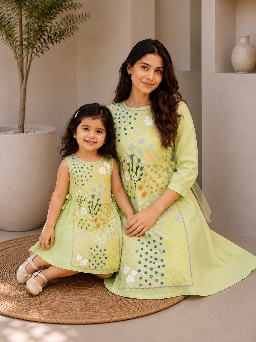 FLORA FRAME DRESS TWINNING