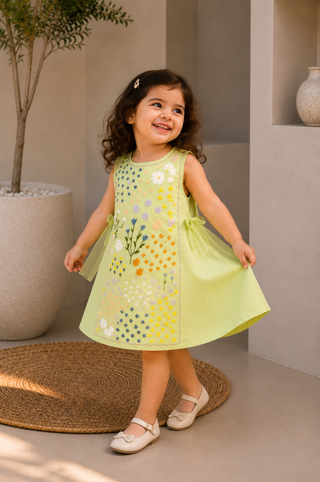 MINI FLORA FRAME DRESS
