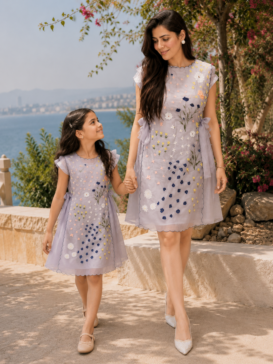 GREY DRESS TWINNING