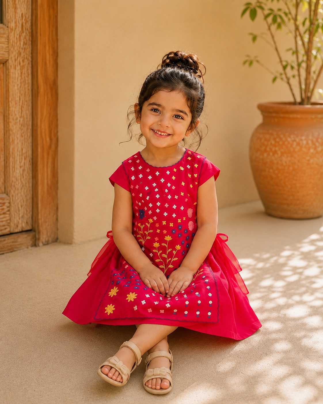 MINI PINK BIB DRESS