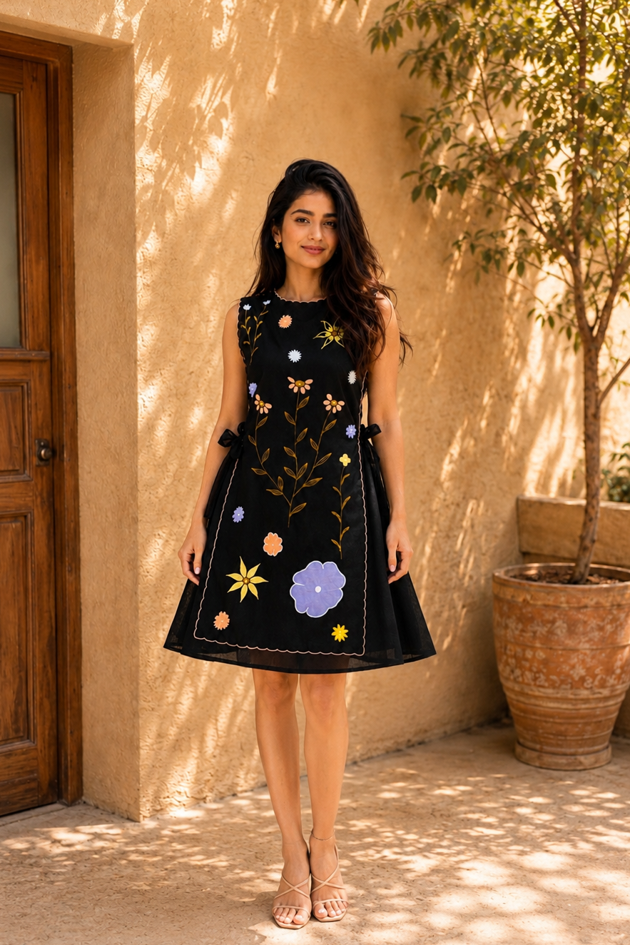 Midnight Meadow Dress