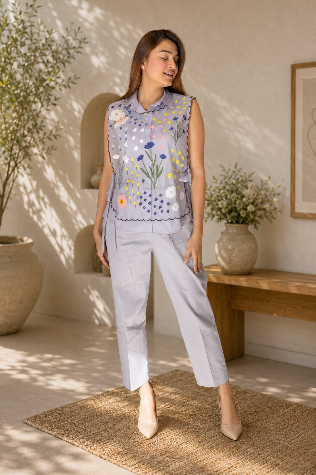 GREY BIB CO-ORD SET