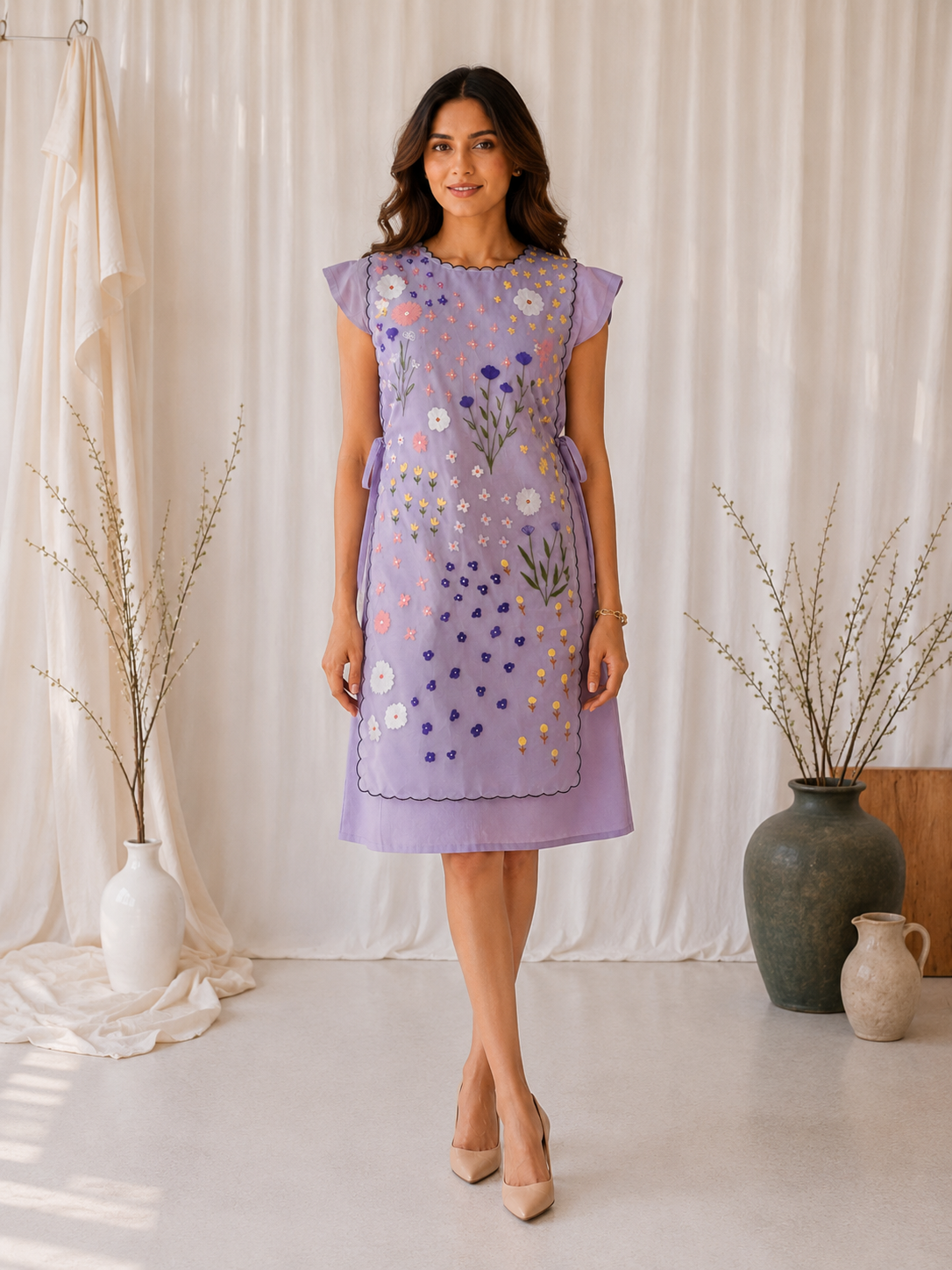 GREY BIB DRESS