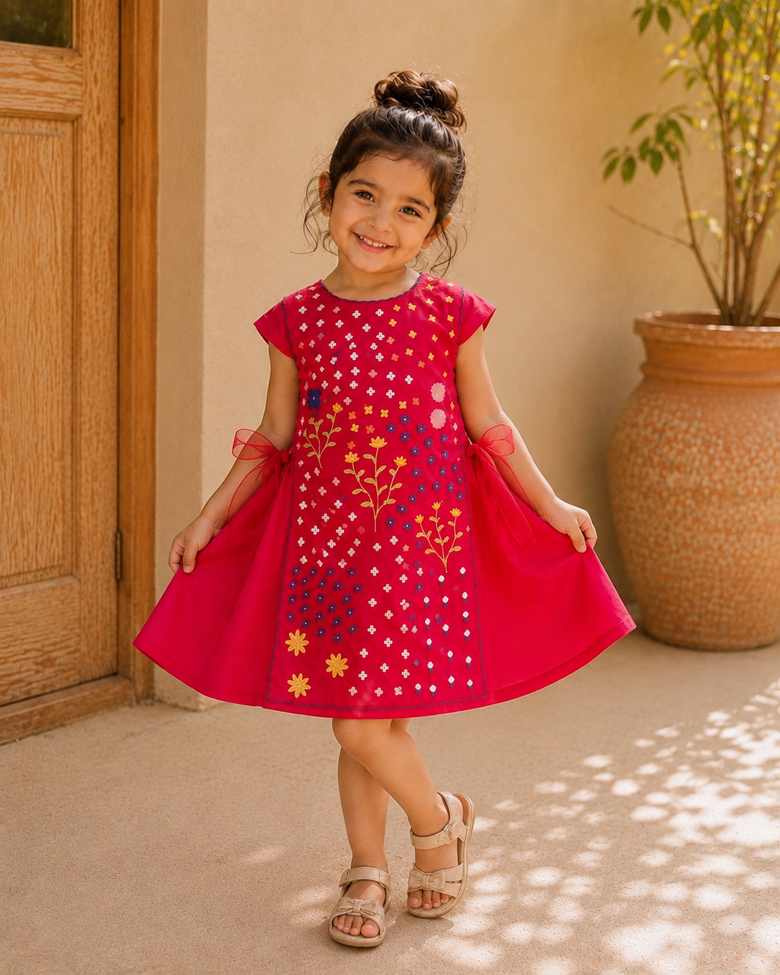 MINI PINK BIB DRESS