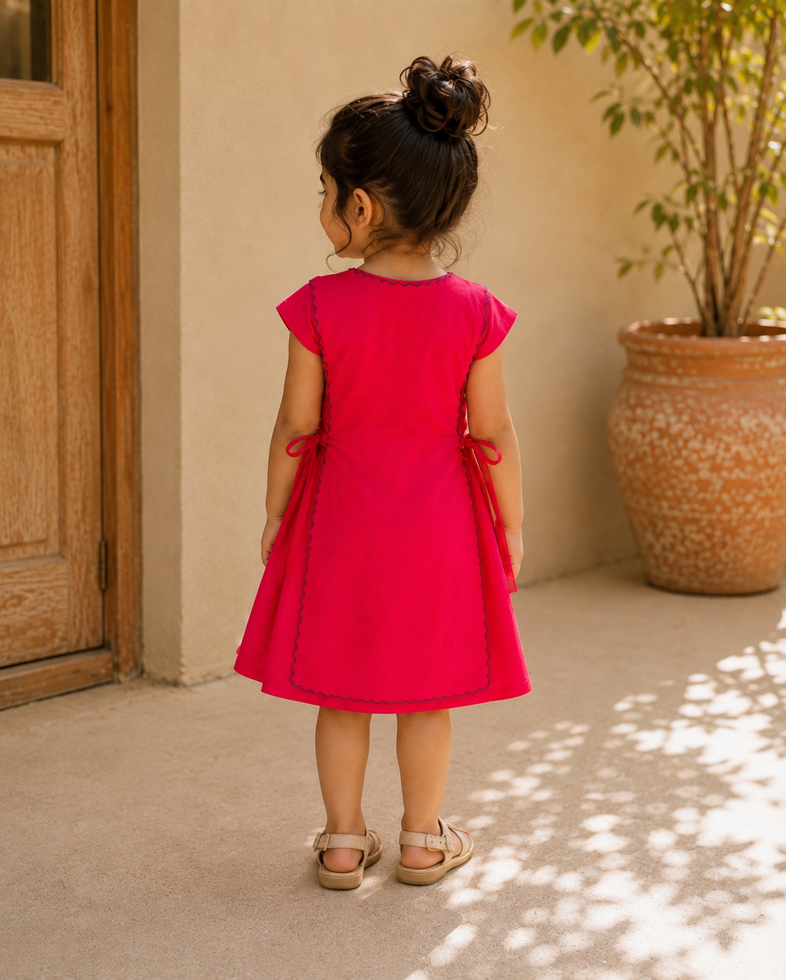 MINI PINK BIB DRESS