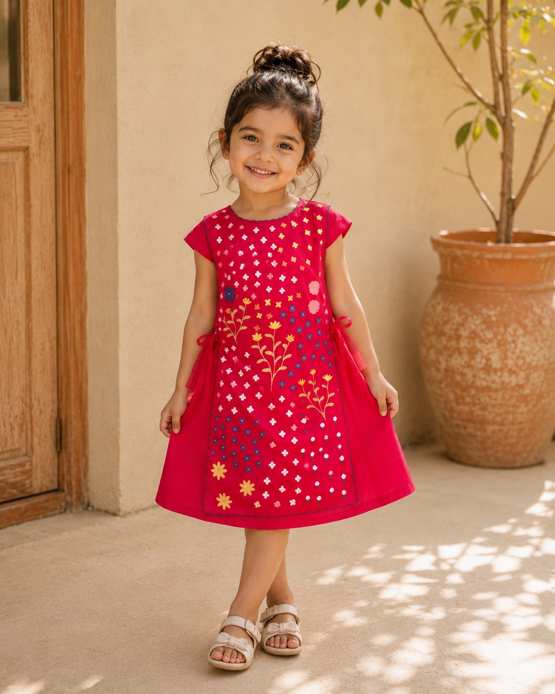 MINI PINK BIB DRESS