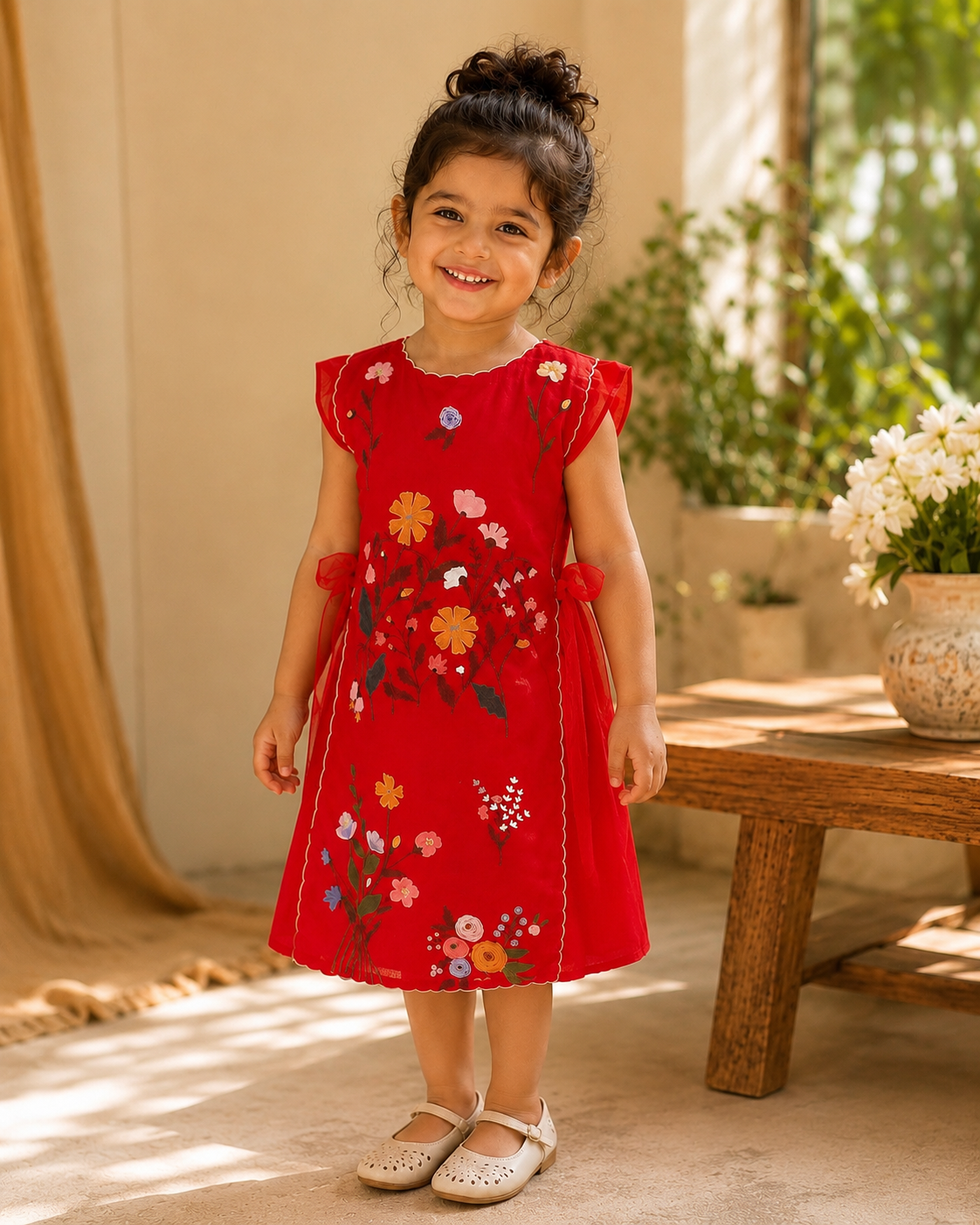 MINI RED REVERIE DRESS