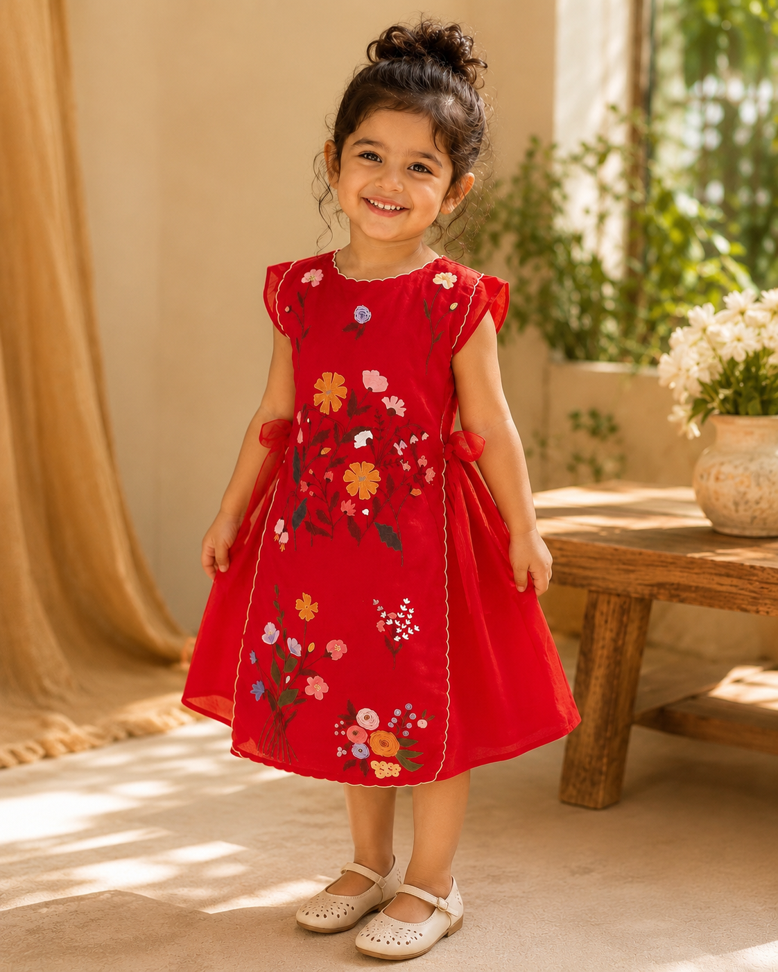 MINI RED REVERIE DRESS