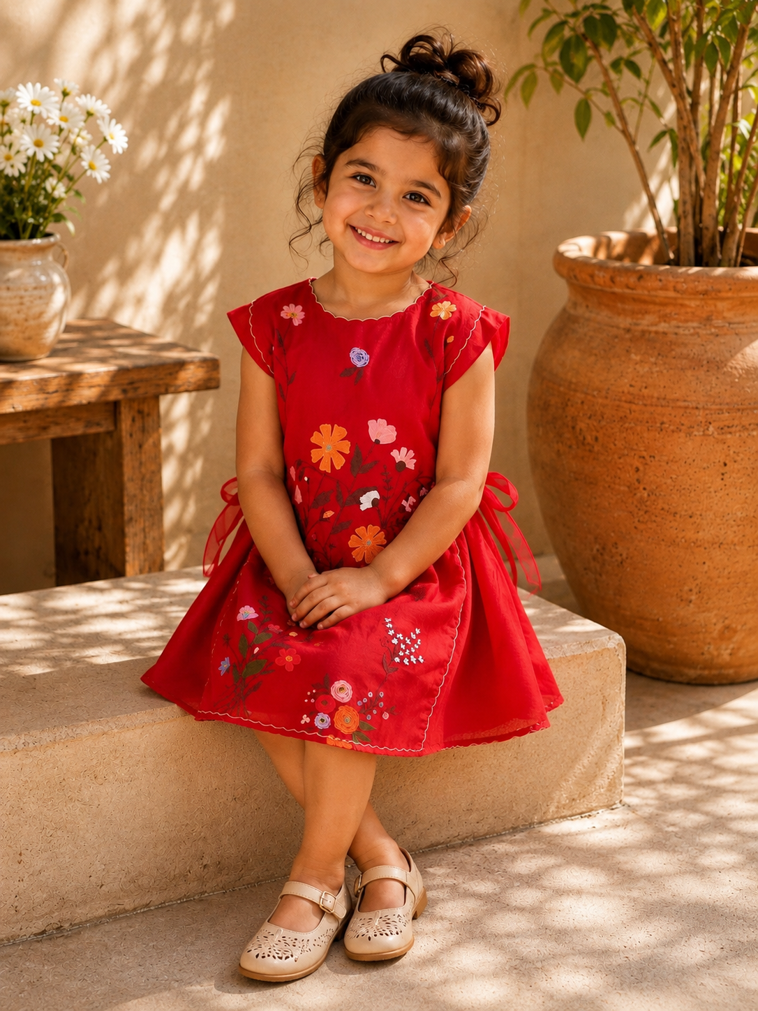 MINI RED REVERIE DRESS