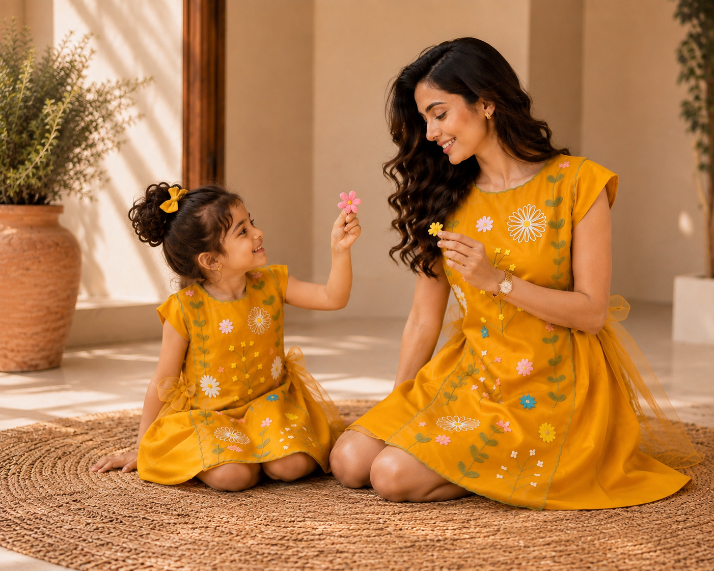 BUTTERCUP DRESS TWINNING