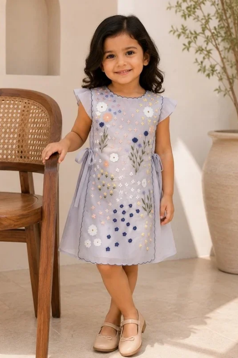 MINI GREY BIB DRESS