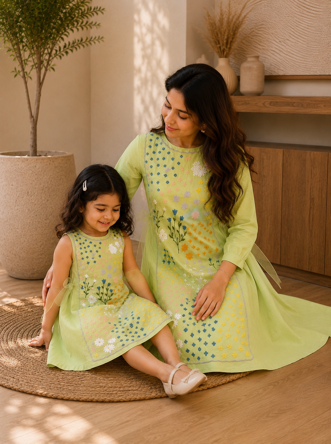 FLORA FRAME DRESS TWINNING