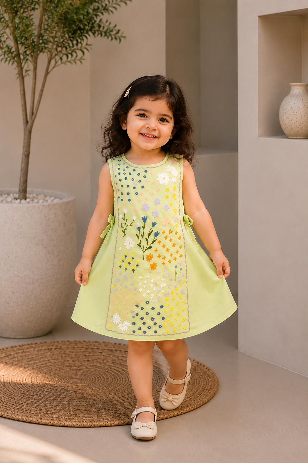 MINI FLORA FRAME DRESS
